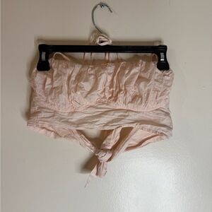 LA Hearts Pink HalterCrop Top